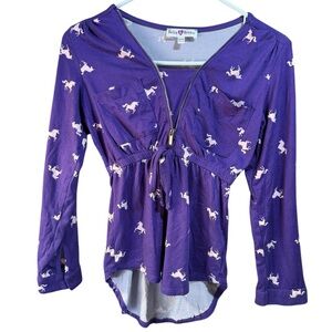 🦩5/$30🦩 Bella & Birdie Purple High-Low Shirt